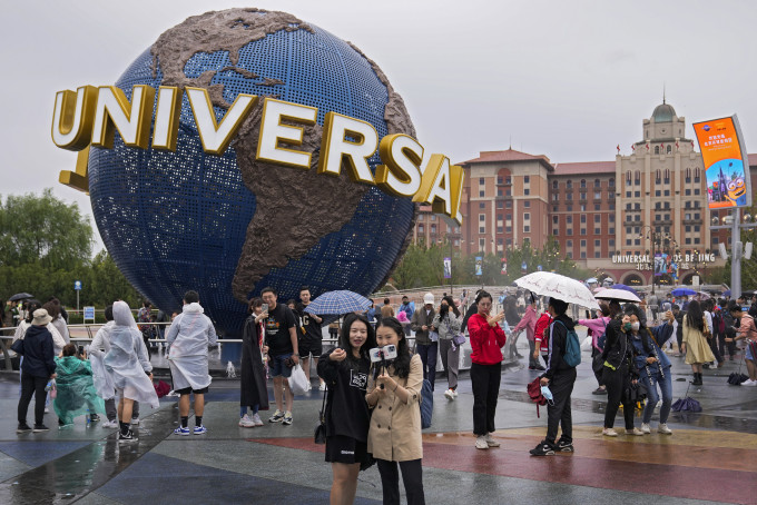 北京环球影城从达成意向到落成开业历经二十年。AP