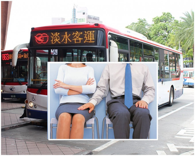 女學生在往淡水的巴士上遭男子非禮。網圖與本文無關