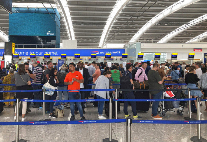 倫敦希斯路機場罷工，2天取消177航班。AP圖