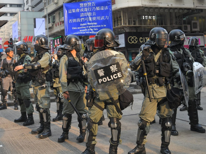 声明指香港警队会继续打击罪惡为己任。资料图片