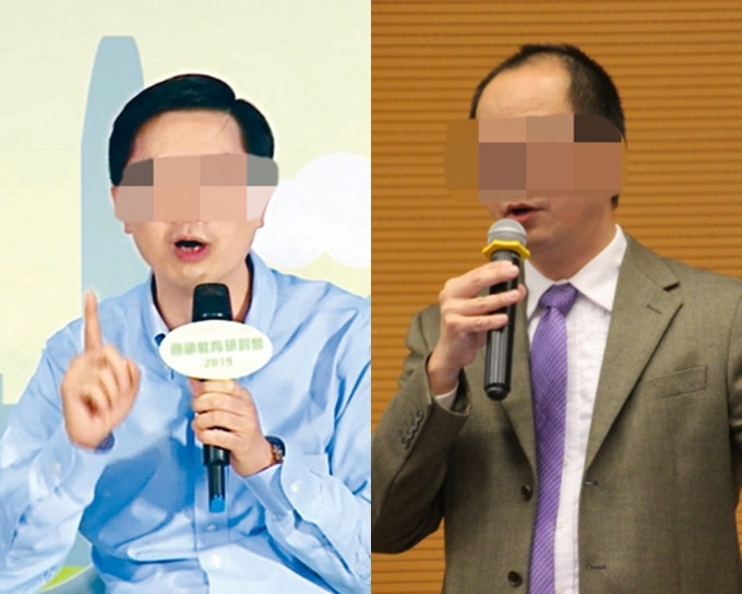 評核發展部高級經理盧家耀(左)；文憑試歷史科委員會秘書楊穎宇(右) 。