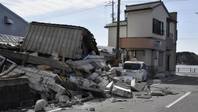 日本福島縣發生7.4級強烈地震。路透社資料圖片