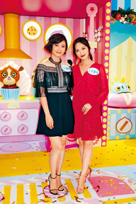 朱晨麗與馮盈盈齊齊出席聖誕活動。