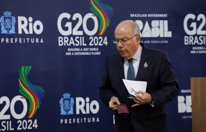 巴西外長維埃拉表示，G20與會代表幾乎一致支持「兩國方案」解決以巴問題。 路透社