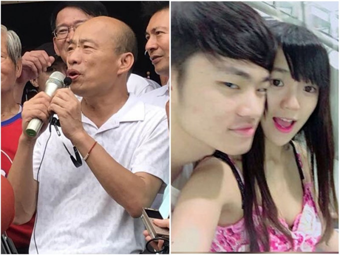韩国瑜（左图）质疑台湾政府拒绝接受陈同佳（右图）。网上图片