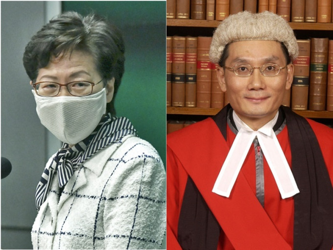 林鄭月娥正式任命張舉能法官為終審法院首席法官。資料圖片