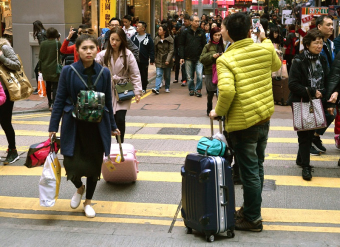 旅發局預測今年旅客量上升3%至5%。資料圖片