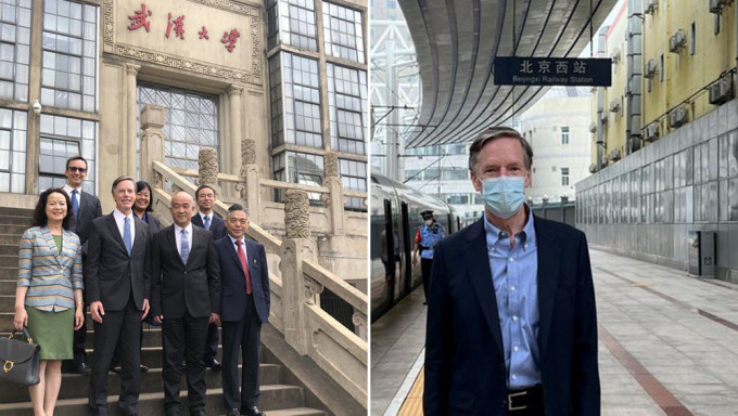 乘高铁访问武汉，美驻华大使指复兴号令人赞叹。