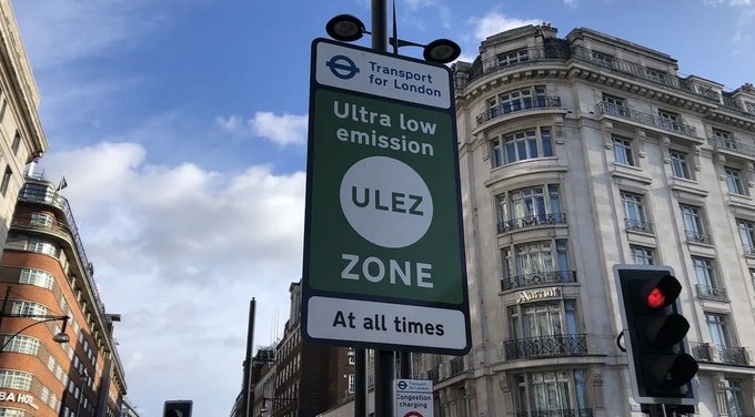 超低碳排放區是2019年開始在倫敦中心小部分地區推行。網上圖片