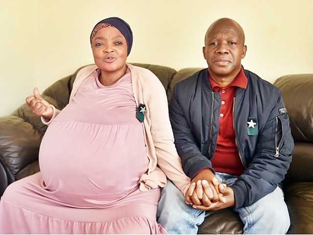 南非女子诞十胞胎事件，丈夫怀疑是骗局。网图