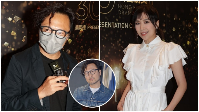 黄智雯及潘灿良昨晚出席舞台剧颁奖礼活动。