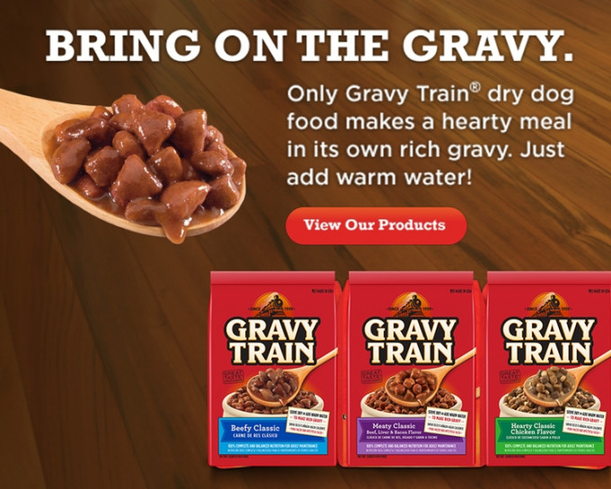 「Gravy Train」系列狗罐头。网图