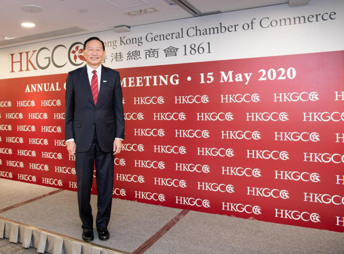 王冬勝連任香港總商會主席。資料圖片