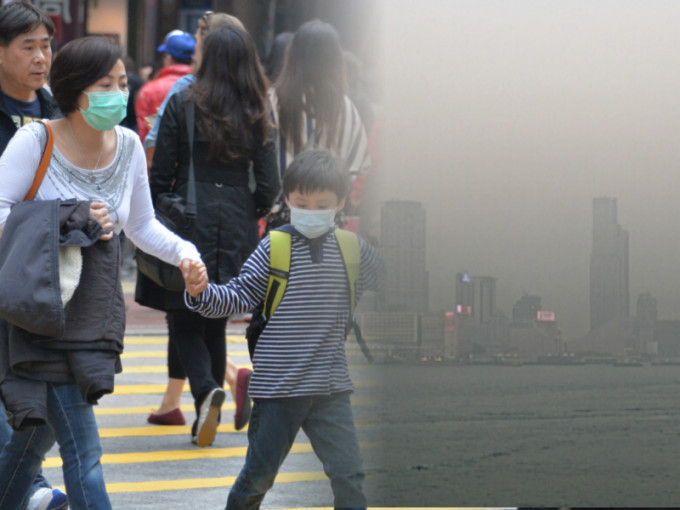 本港空氣污染嚴重。資料圖片/天文台圖片