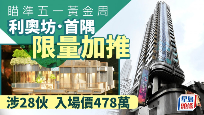 瞄準五一黃金周 利奧坊．首隅限量推售28伙 入場價478萬