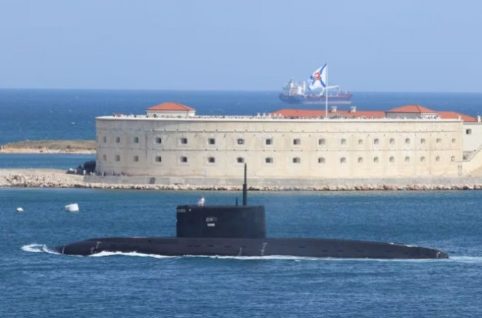 部署在克里米亚塞瓦斯托波尔港的俄潜艇科尔皮诺号。路透社