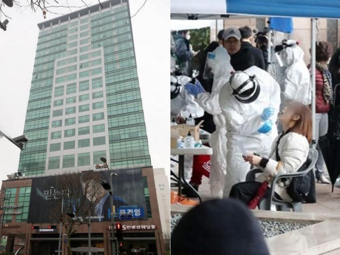 南韓首爾爆集體感染，保險客戶服務中心至少64人確診。(網圖)