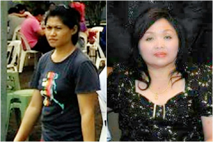 印傭（左）98刀斬殺新加坡女僱主。網上圖片