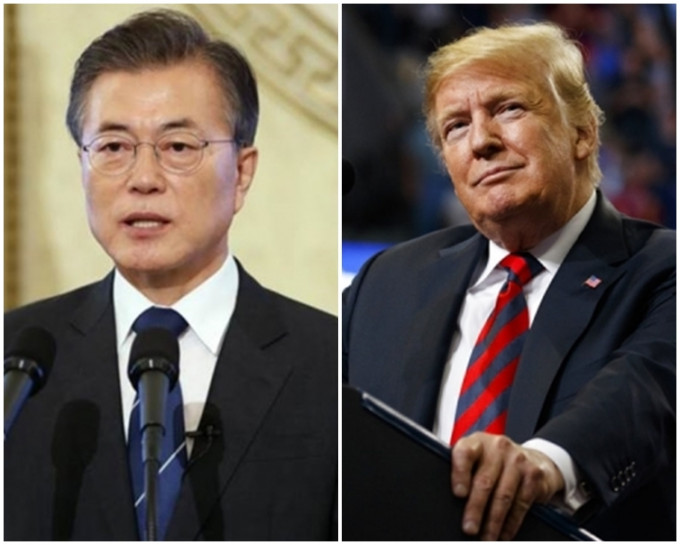南韓總統文在寅將與美國總統特朗普討論北韓問題。資料圖片