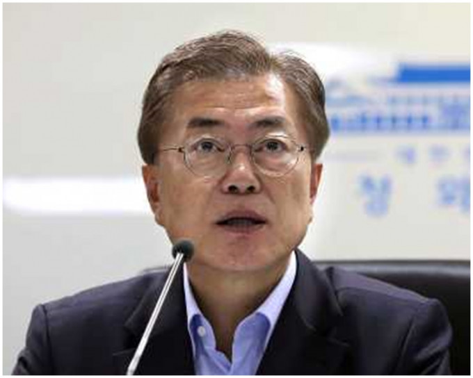 南韩湖南地区对文在寅的支持率最高，达到94.5%。AP图片