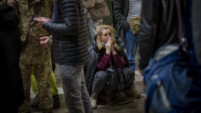 乌克兰民众忧心忡忡。美联社图片