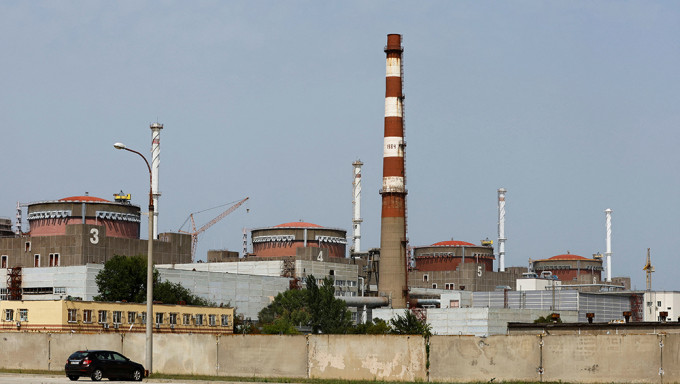 烏克蘭札波羅熱核電廠。AP