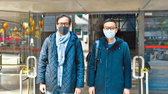 《立場新聞》前總編輯鍾沛權(左)、署任總編輯林紹桐(右)被控煽動刊物案續審。資料圖片