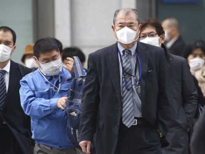 东京再多3人确诊。AP资料图片