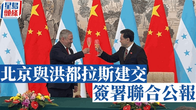 秦剛在北京與雷納簽署了兩國建交聯合公報。
