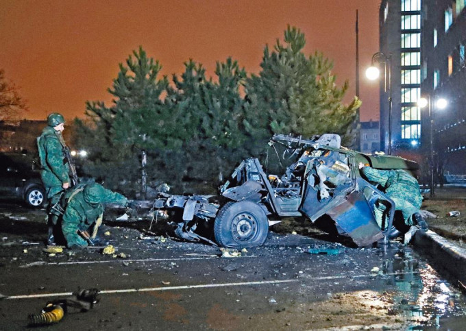 烏克蘭東部盧甘斯克周五晚發生汽車炸彈爆炸。
