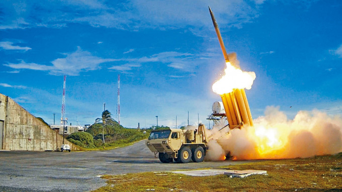 ■美國的薩德反導彈系統在一次攔截測試中發射。