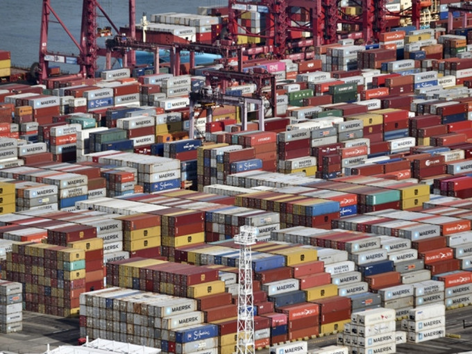 本港10月出口货量按年升21.4%。资料图片