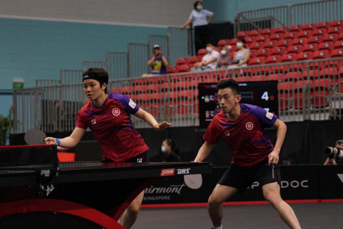 黄镇廷/杜凯琹在多哈赛混双4强止步。 World Table Tennis 图片