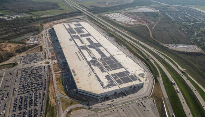 Tesla位于美国德萨斯的Gigafactory。(路透灶)