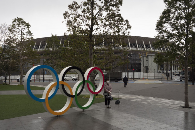 東京奧運主場館「新國立競技場」。 AP