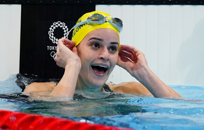 麦姬昂夺女子100米背泳金牌。Reuters