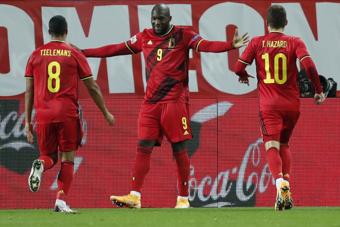 比利时击败丹麦入四强。AP