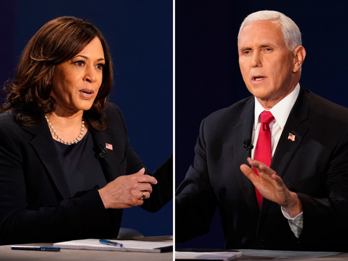 美國副總統候選人唯一一場電視辯論舉行。AP圖片