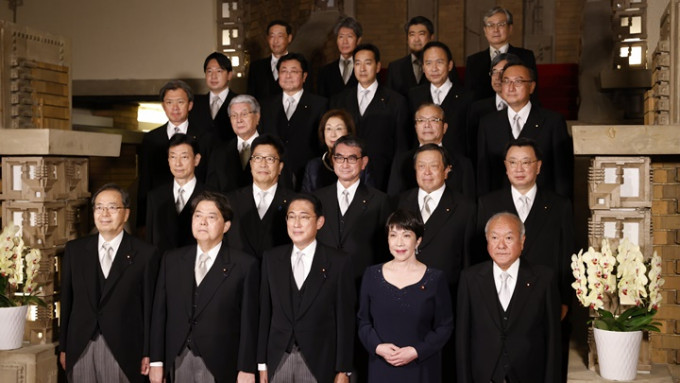 岸田文雄公布內閣改組人選，9人屬新入閣。AP圖片