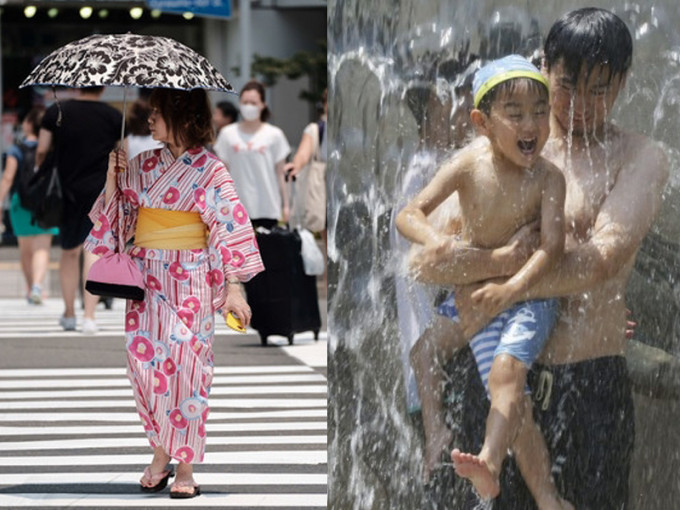 日本熱浪來襲，多地氣溫逼近40度。（資料圖片）