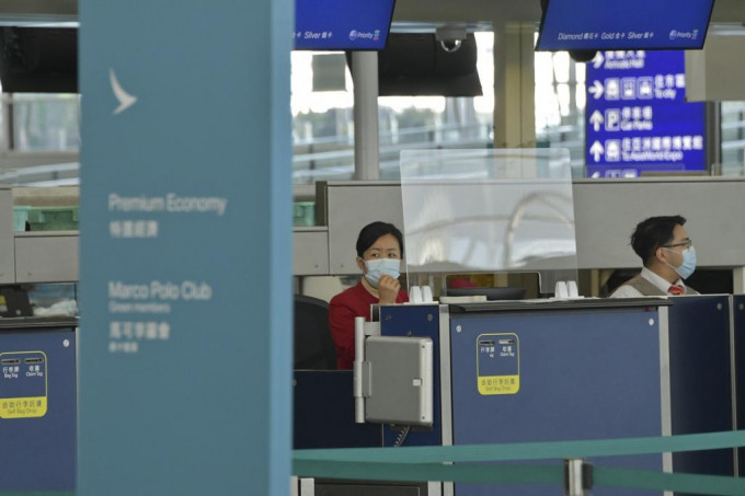 港府禁止国泰航空营运的客机在今年1月6日至19日期间从宿雾着陆香港。  资料图片