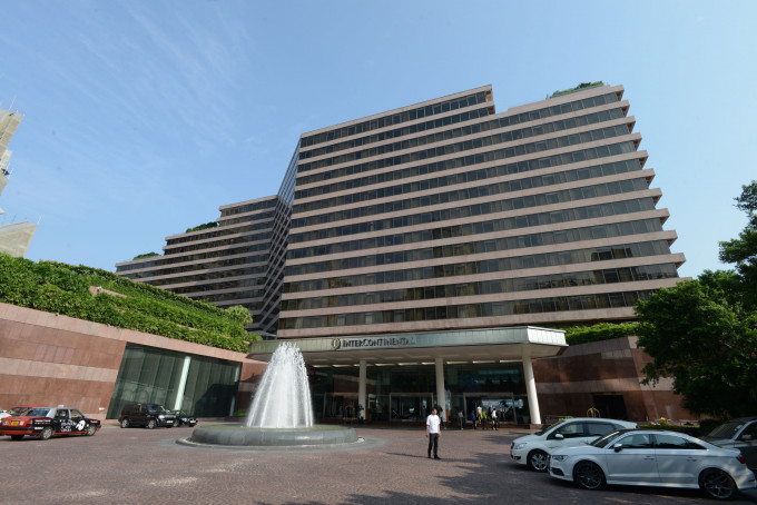 香港洲际酒店将于本月20日进行装修，于2022年以香港丽晶酒店名字重新开业。 资料图片