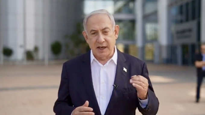 以色列總理內塔尼亞胡發聲明，揚言會打勝仗。 X