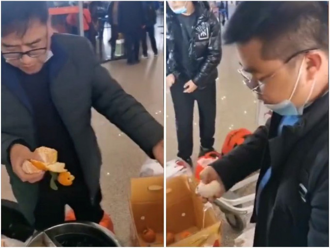 为省托运费，4名男子昆明机场内半小时吃掉整箱橙。