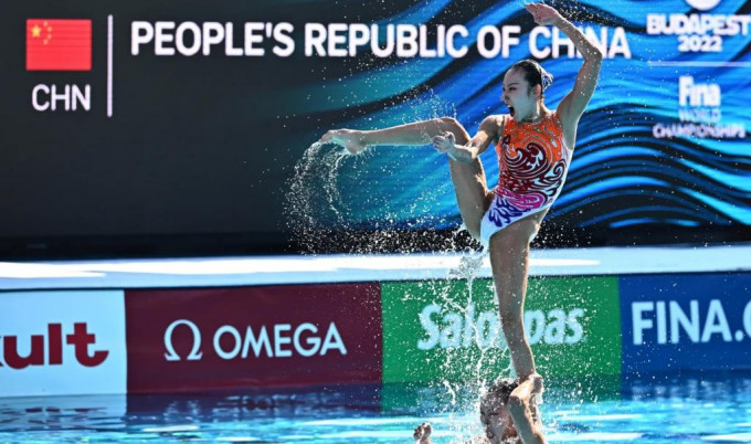國家花樣游泳隊又贏得集體自由自選金牌。FINA官網圖片