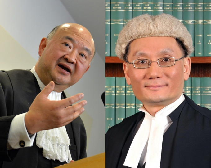 終審法院首席法官馬道立(左)；高院首席法官張舉能(右)。 資料圖片