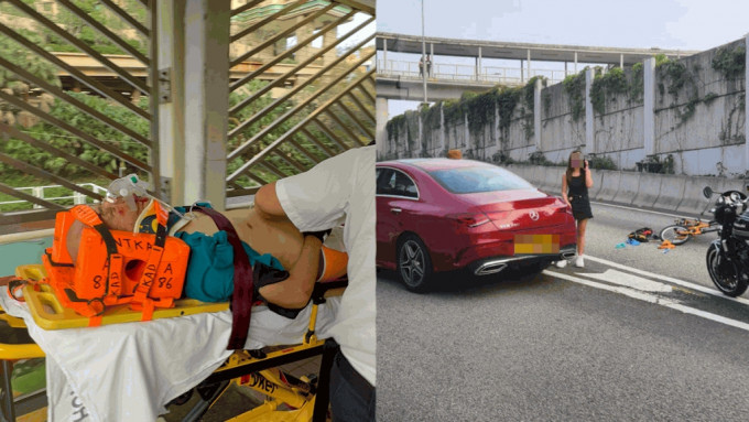 西贡公路单车男捱私家车撞 重创昏迷送院