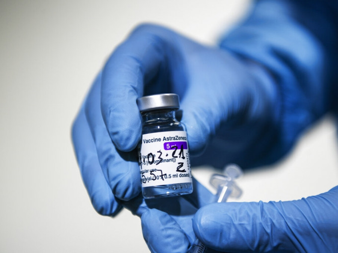 该名男子于上月27日接种阿斯利康新冠疫苗。AP资料相片