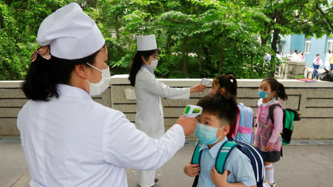北韓早前爆發新冠肺炎疫情。AP圖片
