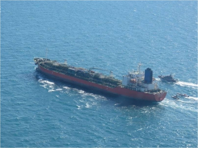 伊朗扣留南韓運油輪。塔斯尼邁通訊社圖片